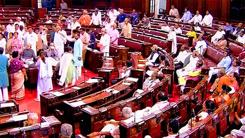 uproar in parliament